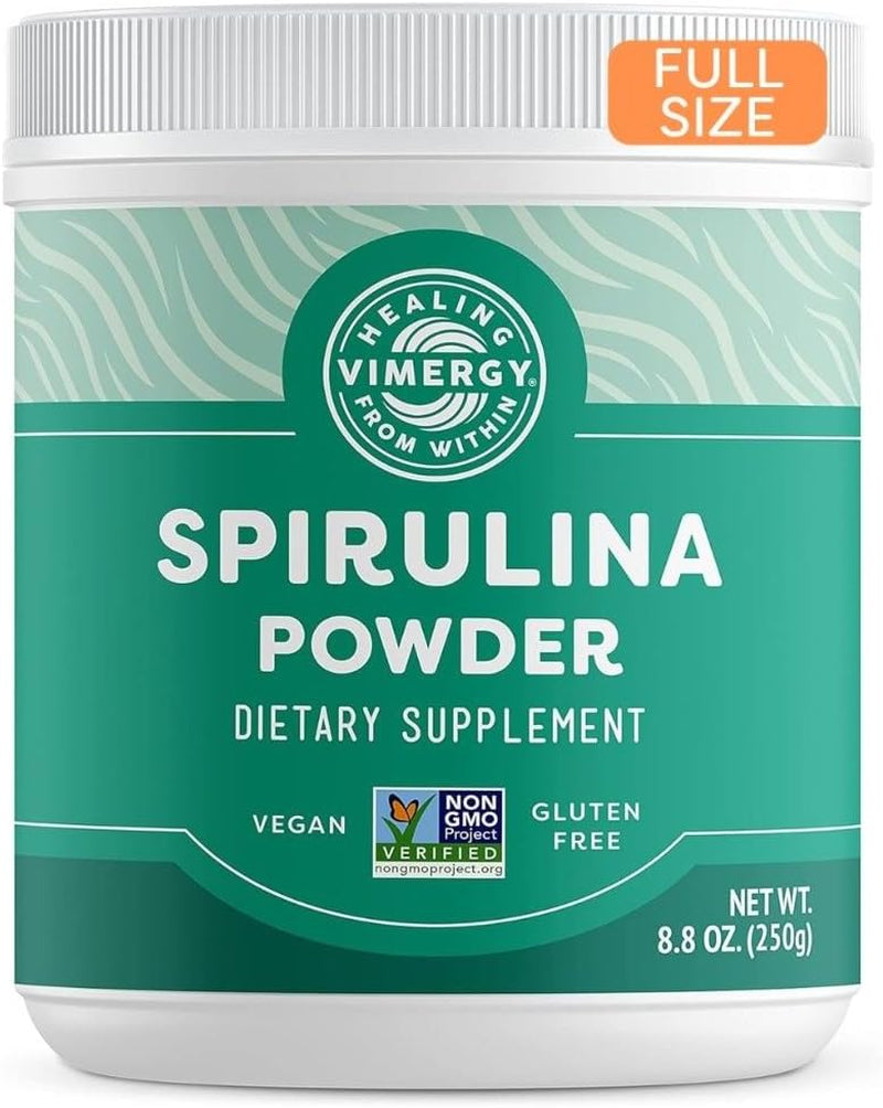 Spirulina Powder – Super Greens Powder - Helps Reduce Allergy Symptoms, Source of Antioxidants, Plant Protein – Vegan, Gluten-Free, 250G