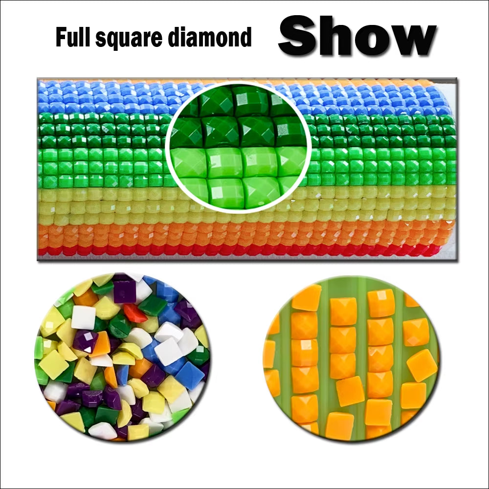 Large 5D Diy Daimond Painting Golden Plant Flowers Leaf 3D Diamond Mosaic Kit Full Rhinestone Love Picture Embroidery Diamant