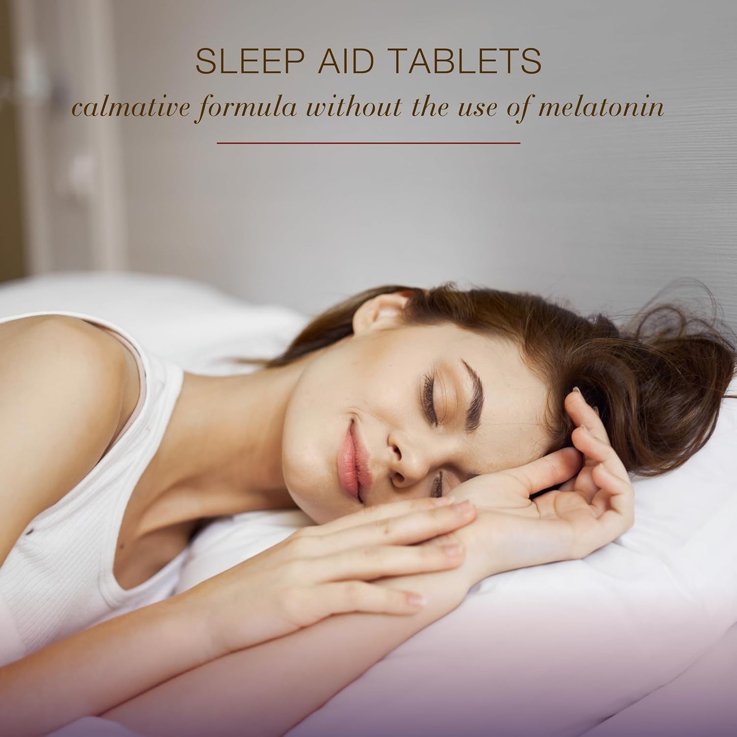 Melissa Dream - Herbal Sleep Support Supplement with Lemon Balm & Chamomile - Encourages Restful Sleep without Melatonin - Non-Gmo, Gluten-Free & Dairy-Free - 60 Vegan Tablets